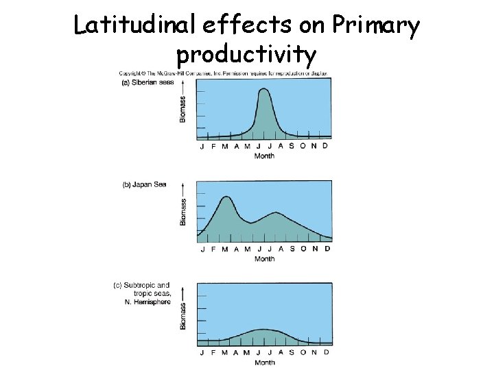 Latitudinal effects on Primary productivity 