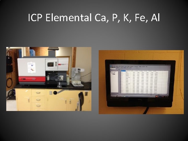 ICP Elemental Ca, P, K, Fe, Al 
