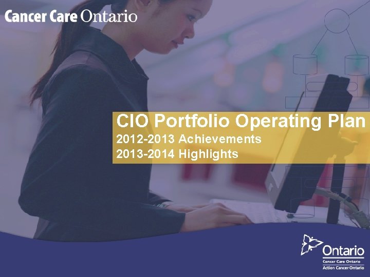 CIO Portfolio Operating Plan 2012 -2013 Achievements 2013 -2014 Highlights 