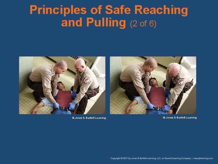 Principles of Safe Reaching and Pulling (2 of 6) © Jones & Bartlett Learning.