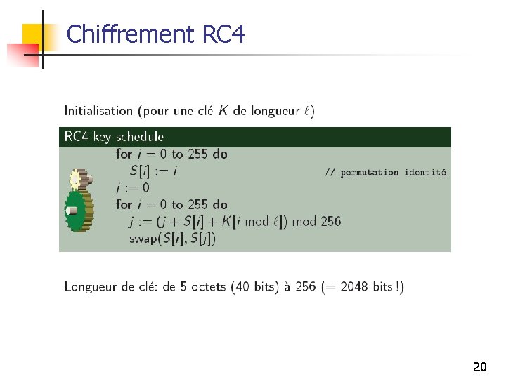 Chiffrement RC 4 20 