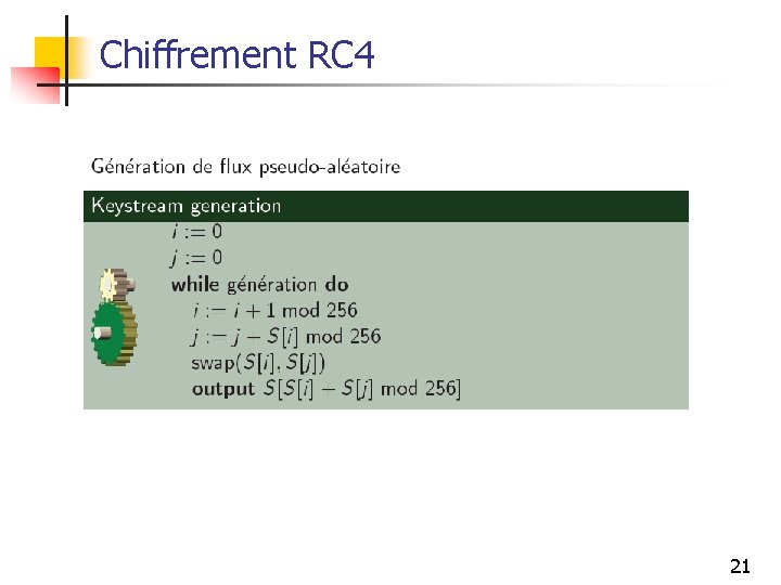 Chiffrement RC 4 21 