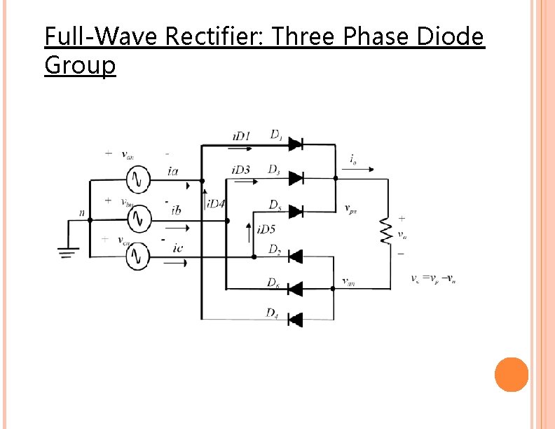 Full-Wave Rectifier: Three Phase Diode Group 