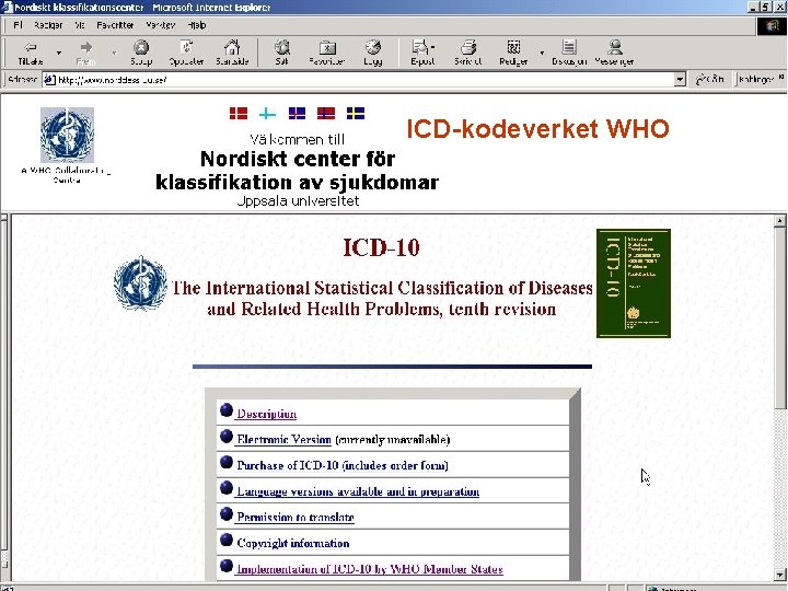 ICD-kodeverket WHO 