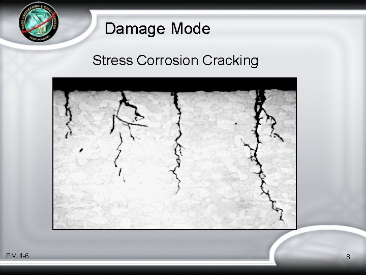 Damage Mode Stress Corrosion Cracking PM 4 -6 8 