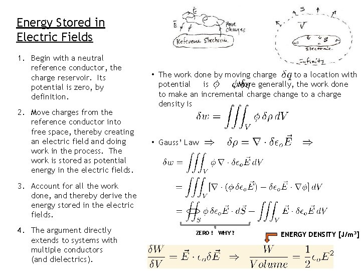 Energy Stored in Electric Fields 1. Begin with a neutral reference conductor, the charge