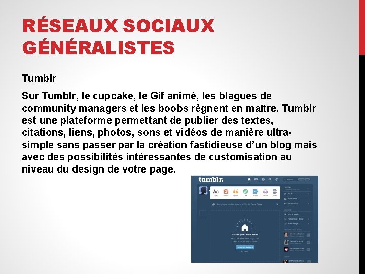 RÉSEAUX SOCIAUX GÉNÉRALISTES Tumblr Sur Tumblr, le cupcake, le Gif animé, les blagues de