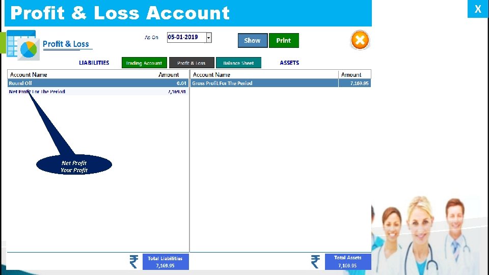 Profit & Loss Account Net Profit Your Profit X 