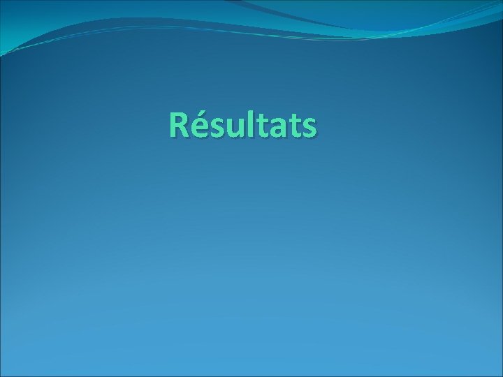 Résultats 