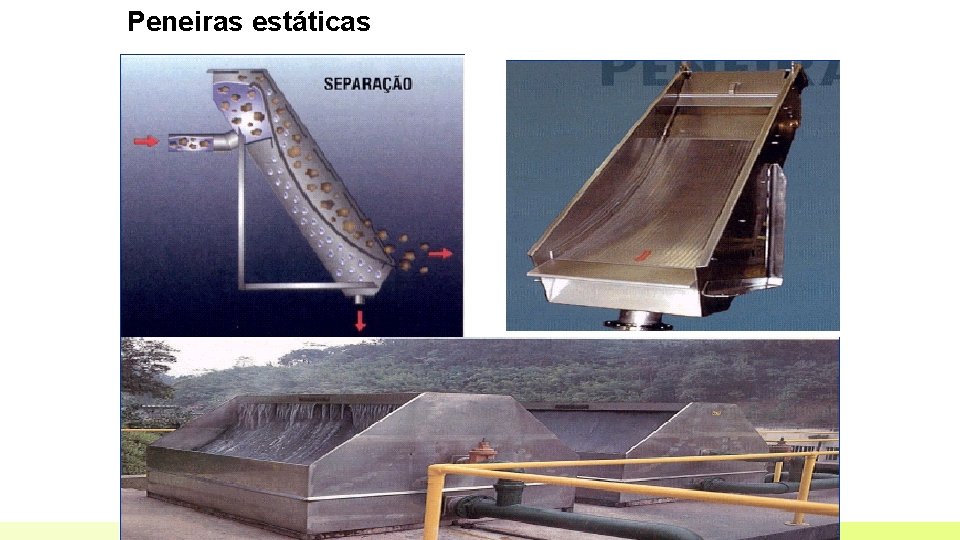 Peneiras estáticas Peneiras estáticas
