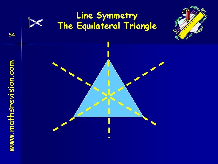 www. mathsrevision. com S 4 Line Symmetry The Equilateral Triangle 