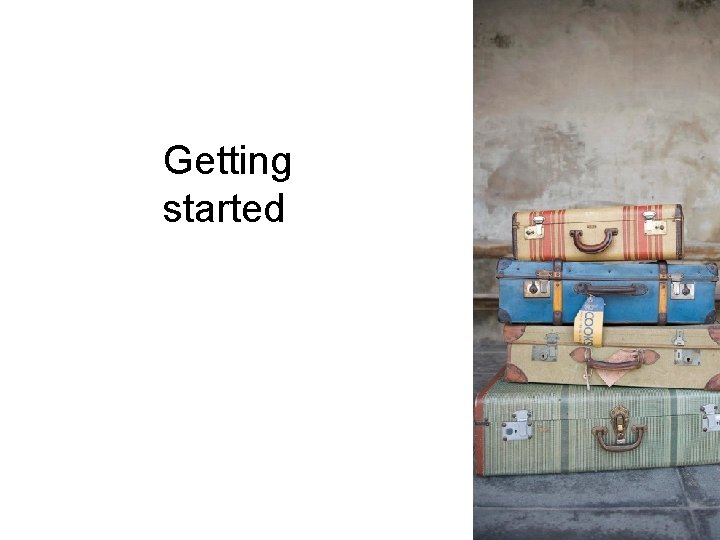 Getting started Getting started