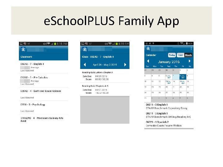 e. School. PLUS Family App 
