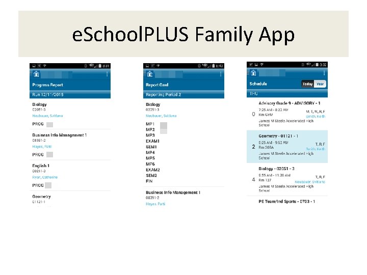 e. School. PLUS Family App 