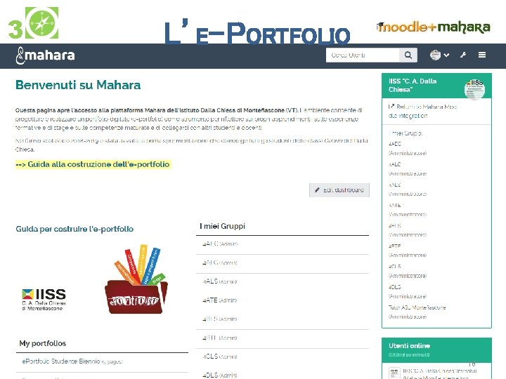 3 L’E-PORTFOLIO 16 