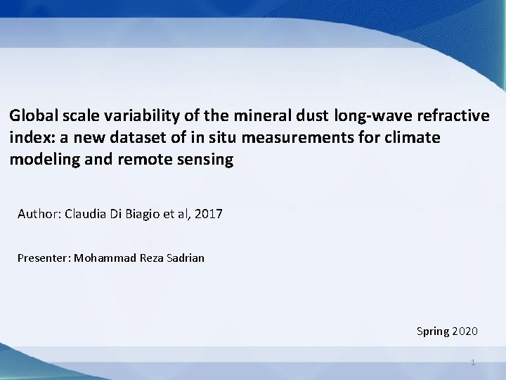 Global scale variability of the mineral dust long-wave refractive index: a new dataset of