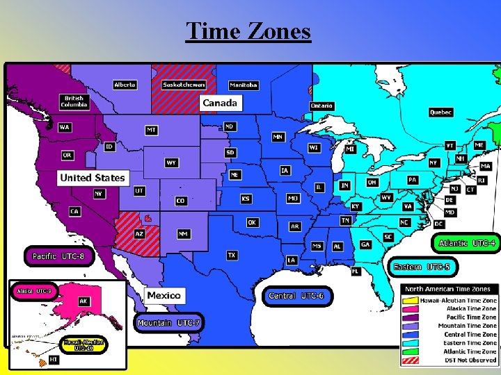 Time Zones • Railroads affected the way Americans thought about time as well! •