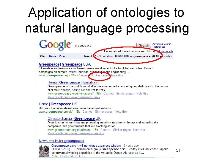 Application of ontologies to natural language processing 51 