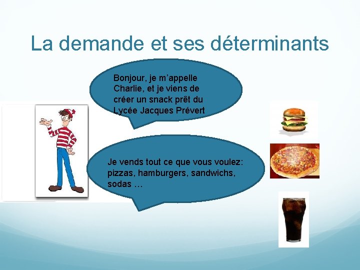La demande et ses déterminants Bonjour, je m’appelle Charlie, et je viens de créer La demande et ses déterminants Bonjour, je m’appelle Charlie, et je viens de créer