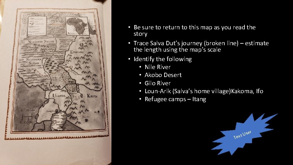  • Be sure to return to this map as you read the story