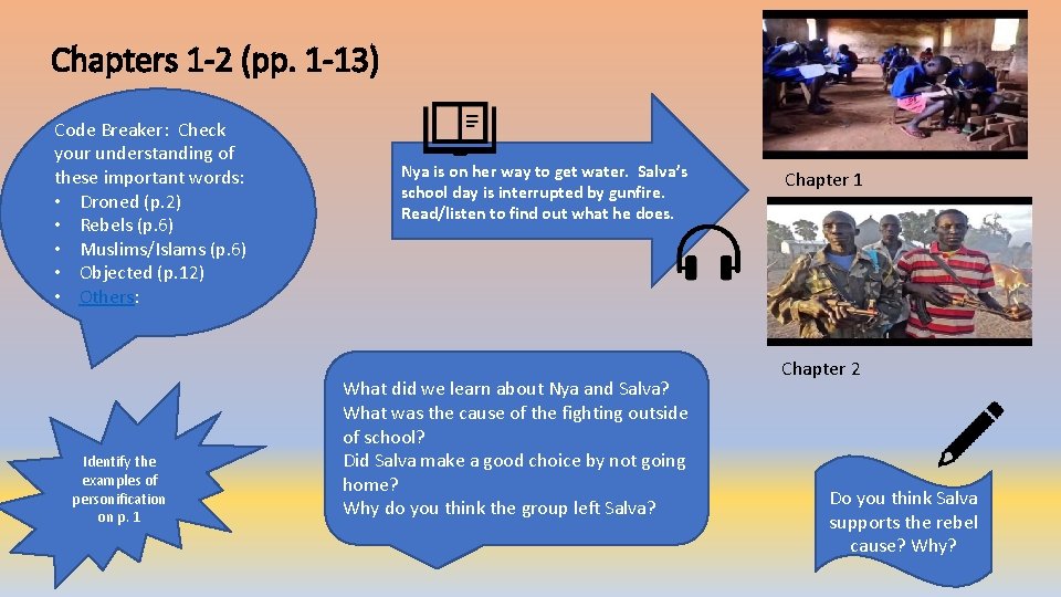 Chapters 1 -2 (pp. 1 -13) Code Breaker: Check your understanding of these important