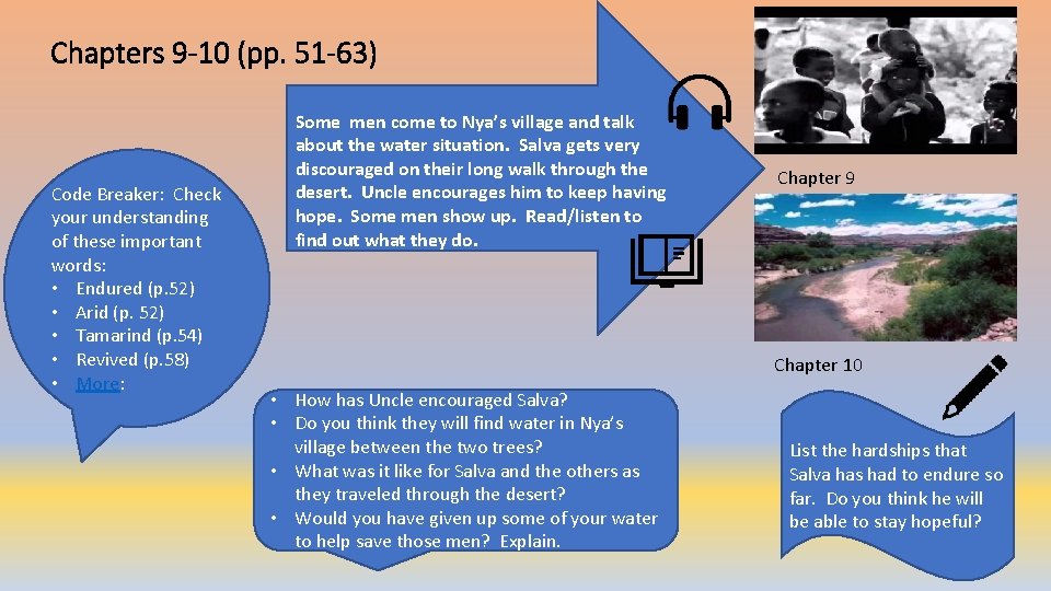 Chapters 9 -10 (pp. 51 -63) Code Breaker: Check your understanding of these important