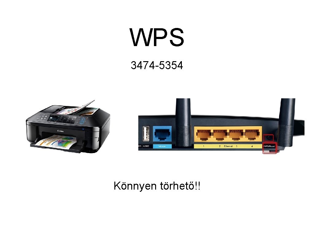 WPS 3474 -5354 Könnyen törhető!! 