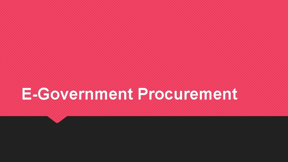 E-Government Procurement 