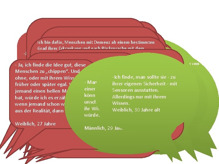 - Ja, ich bin dafür Menschen mit Demenz mit einem Ich bin dafür, Menschen
