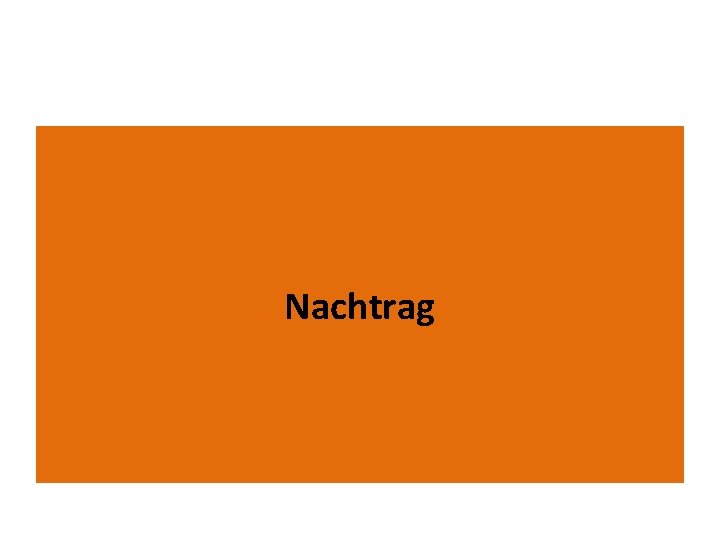 Nachtrag 