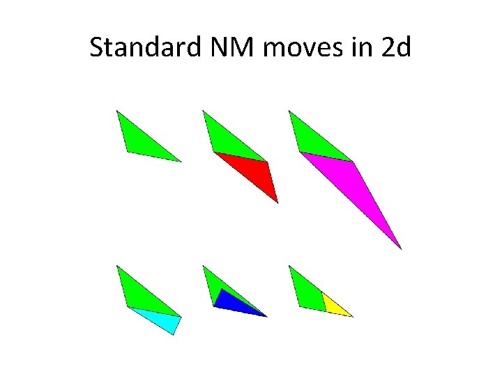 Standard NM moves in 2 d 