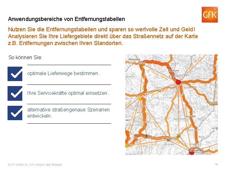 Anwendungsbereiche von Entfernungstabellen Nutzen Sie die Entfernungstabellen und sparen so wertvolle Zeit und Geld!