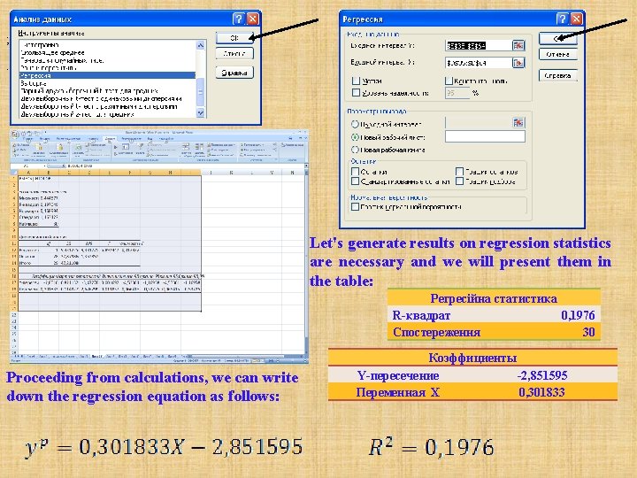 ; . Let's generate results on regression statistics are necessary and we will present