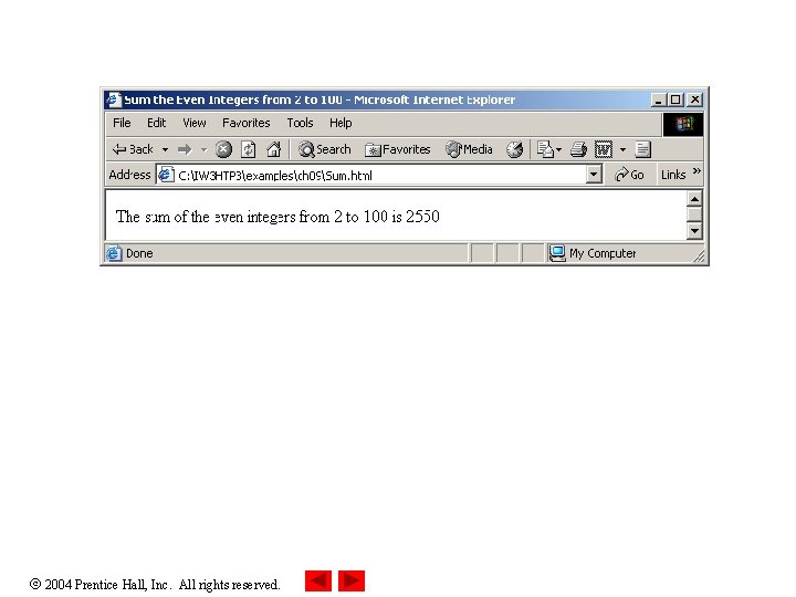 2004 Prentice Hall, Inc. All rights reserved. 2004 Prentice Hall, Inc. All rights reserved.