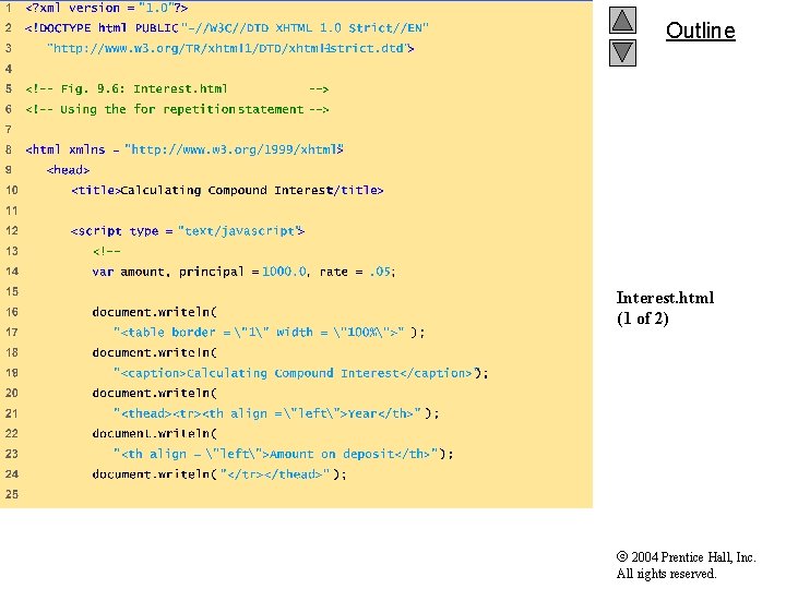 Outline Interest. html (1 of 2) 2004 Prentice Hall, Inc. All rights reserved. Outline Interest. html (1 of 2) 2004 Prentice Hall, Inc. All rights reserved.