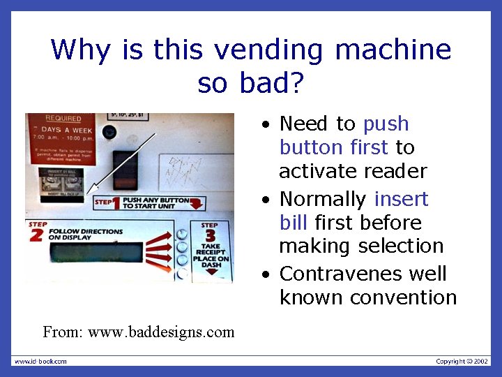 Why is this vending machine so bad? • Need to push button first to Why is this vending machine so bad? • Need to push button first to