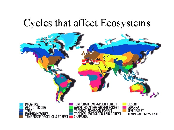 Cycles that affect Ecosystems 