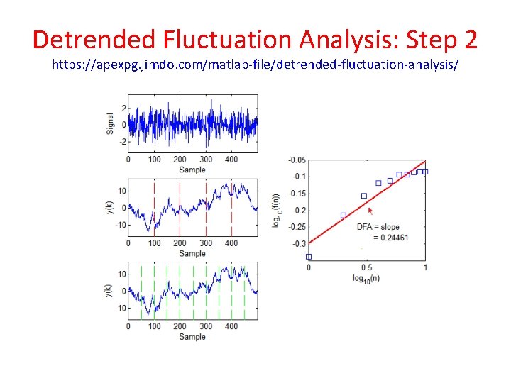 Detrended Fluctuation Analysis: Step 2 https: //apexpg. jimdo. com/matlab-file/detrended-fluctuation-analysis/ 