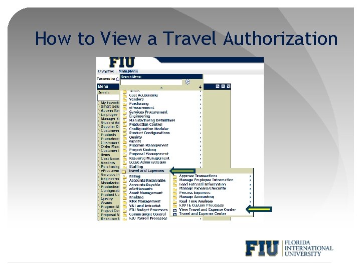 How to View a Travel Authorization 