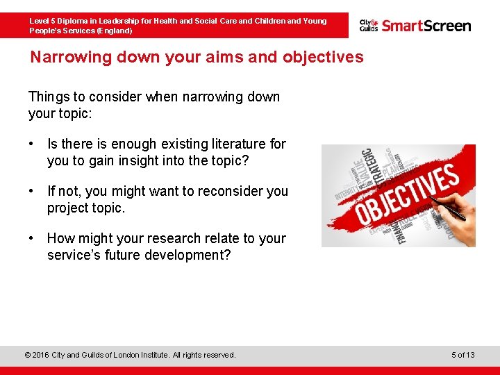  Level 5 Diploma in Leadership for Health and Social Care and Children and