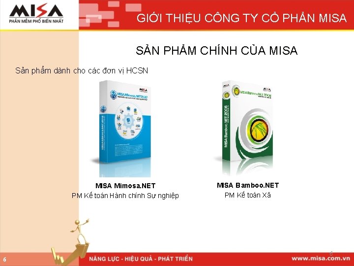 GIỚI THIỆU CÔNG TY CỔ PHẨN MISA SẢN PHẨM CHÍNH CỦA MISA Sản phẩm