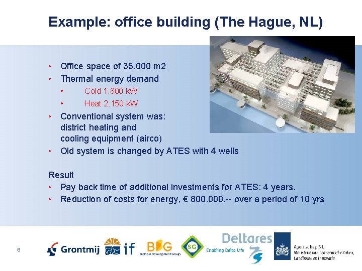 Example: office building (The Hague, NL) • Office space of 35. 000 m 2