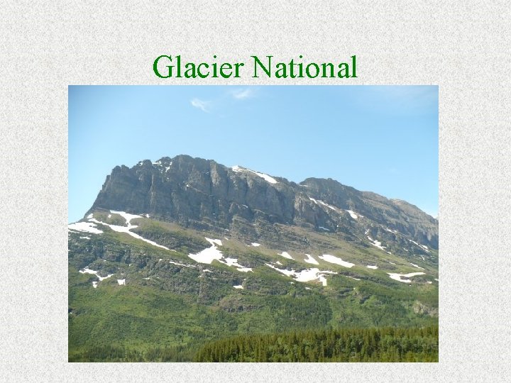 Glacier National 