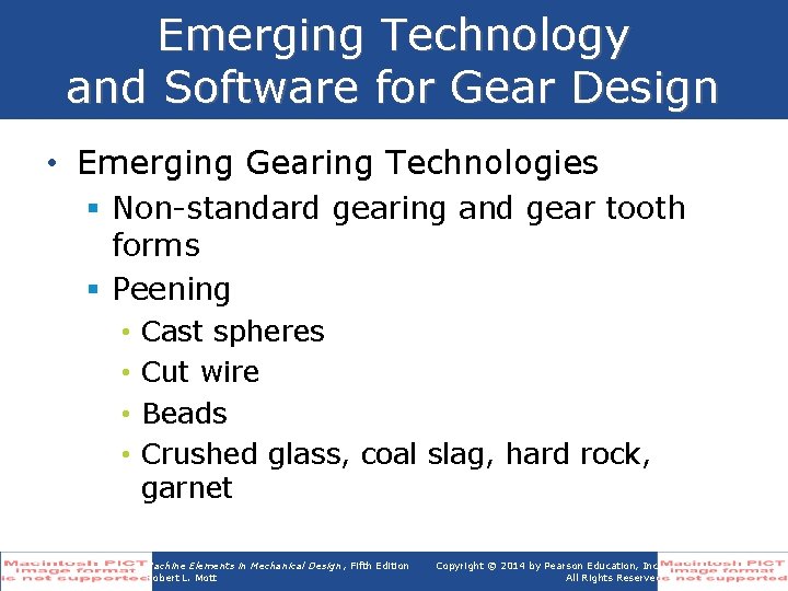 Emerging Technology and Software for Gear Design • Emerging Gearing Technologies § Non-standard gearing
