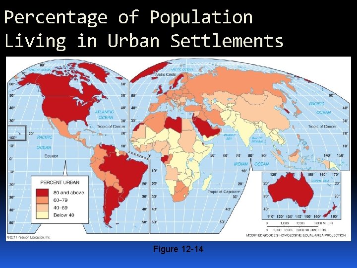 Percentage of Population Living in Urban Settlements Figure 12 -14 