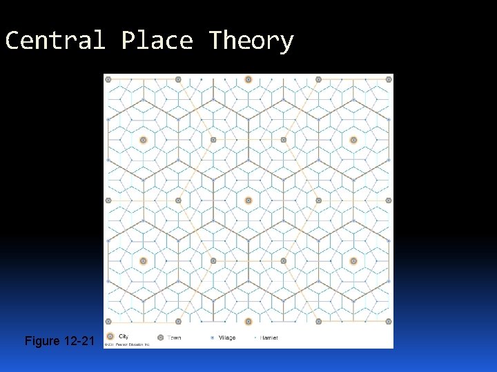 Central Place Theory Figure 12 -21 