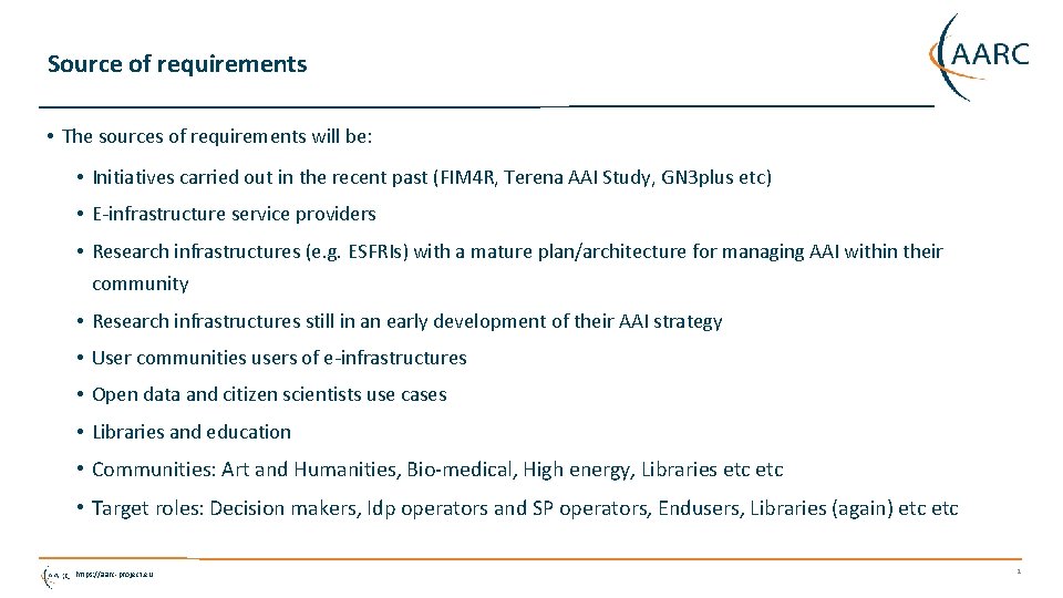 Source of requirements • The sources of requirements will be: • Initiatives carried out