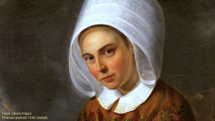 Hora János Alajos Woman portrait 1840 (detail) 