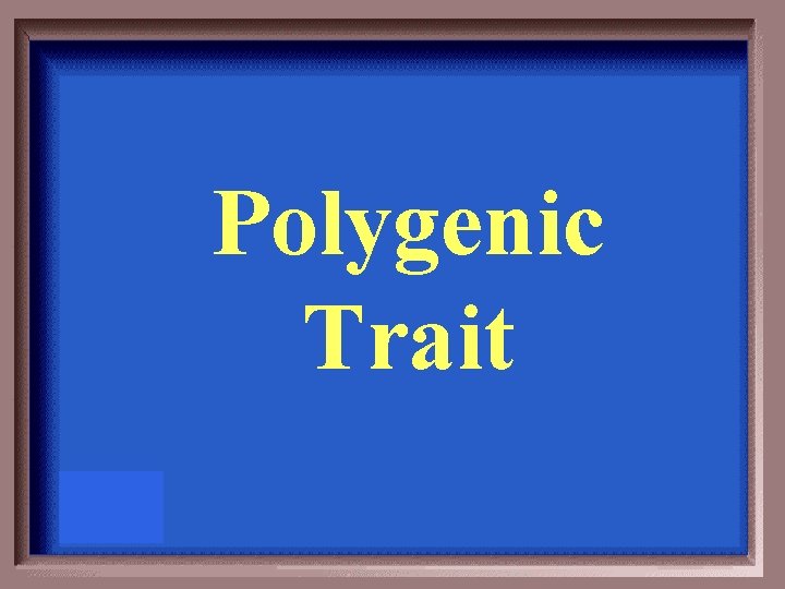 Polygenic Trait 