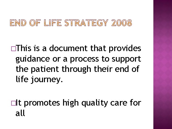 �This is a document that provides guidance or a process to support the patient
